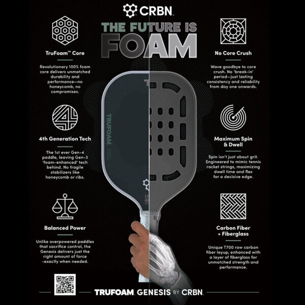 Vợt Pickleball CRBN 3 TruFoam Genesis - Hình ảnh 9